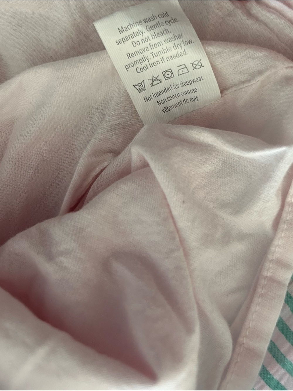 Gymboree Light Pink and White Gingham Seersucker Striped Girls Dress. Size 5T - Picture 6 of 6